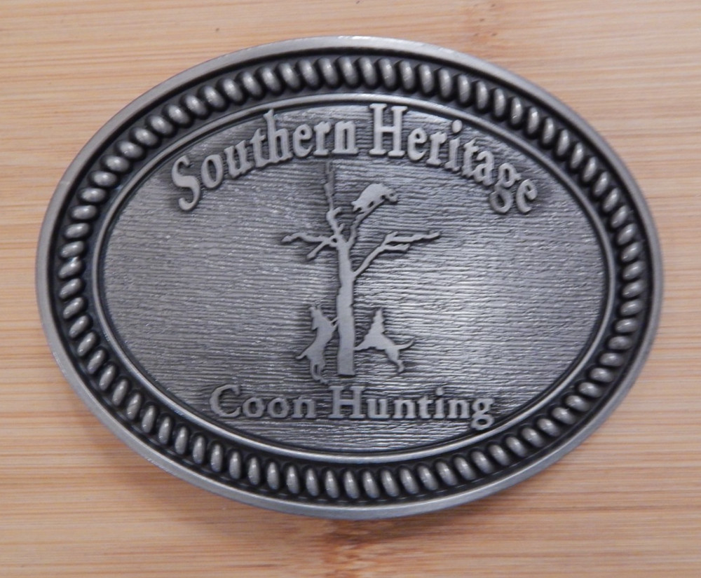 Southern Heritage Coon Hunting Belt Buckle New
