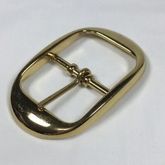 Vintage Replacement Belt Buckle Fits 1.5&Prime; Simple Basic Gold Toned Made in USA 7A