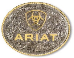 Ariat M&F Western Buckle Large Oval Logo Silver A37063