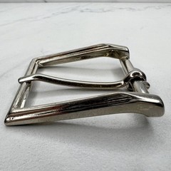 Silver Tone Simple Basic Belt Buckle
