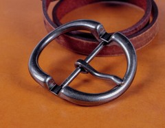 Heavy Duty Silver Round Center Bar Replacement Men&rsquo;s Belt Buckle Fits 40mm Belts