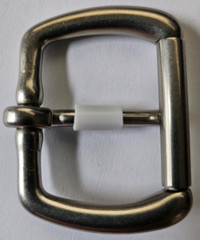 Solid Brass Belt Buckle – 1.25&Prime;- Nickel Matte Finish
