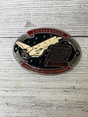 1986 VTG Challenger Commemorating Our Fallen Heroes Collectible Belt Buckle!!