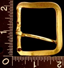 LL16107 VINTAGE **CUT-OUT RECTANGULAR DESIGN** GOLDTONE TONGUE TYPE BELT BUCKLE