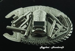 (8X11 CM) MADE BY ORDER MEN BELT BUCKLE HANDMADE STAINLESS STEEL TIG WELDER 4