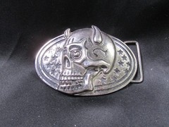 Antique Vintage Goth Punk Metal Belt Buckle Devil Skull Horns Stars Men&rsquo;s D5