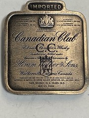 C.C. Canadian Club Whiskey Belt Buckle From Bergamot Brass Works 1975
