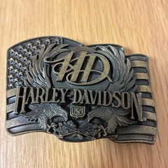 1988 Harley-Davidson C-88 Eagle Flag Belt Buckle Siskiyou USA OEM Vintage