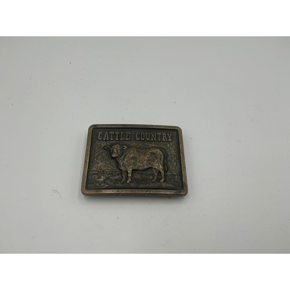 Vintage Nutrena Feeds Cattle Country Belt Buckle Limited Edition Cargill Bull