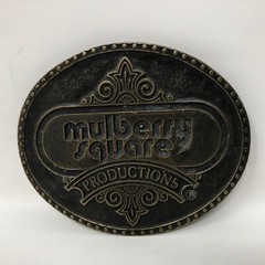 VTG Mulberry Square Productions Belt Buckle Benji Movies Wyoming Studio Art Work