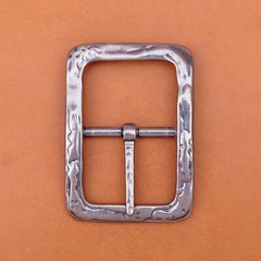 personalized Heavy Duty Strong Engraved Retro Center Bar Pin Belt Buckle 1-1/2&Prime;