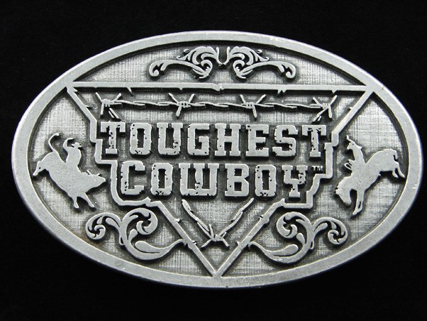 RF13150 **TOUGHEST COWBOY** RADIO TV SHOW COMMEMORATIVE BELT BUCKLE