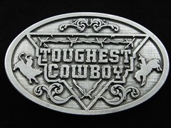 RF13150 **TOUGHEST COWBOY** RADIO TV SHOW COMMEMORATIVE BELT BUCKLE
