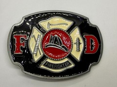 Firefighter Fire Department Fire Engine Fire Brigade Commemorative Belt Buckle
