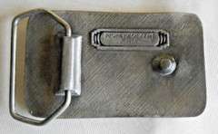 Yellowstone Scenic Trees Mountains Brass Belt Buckle by Indiana Metal Craft 1978