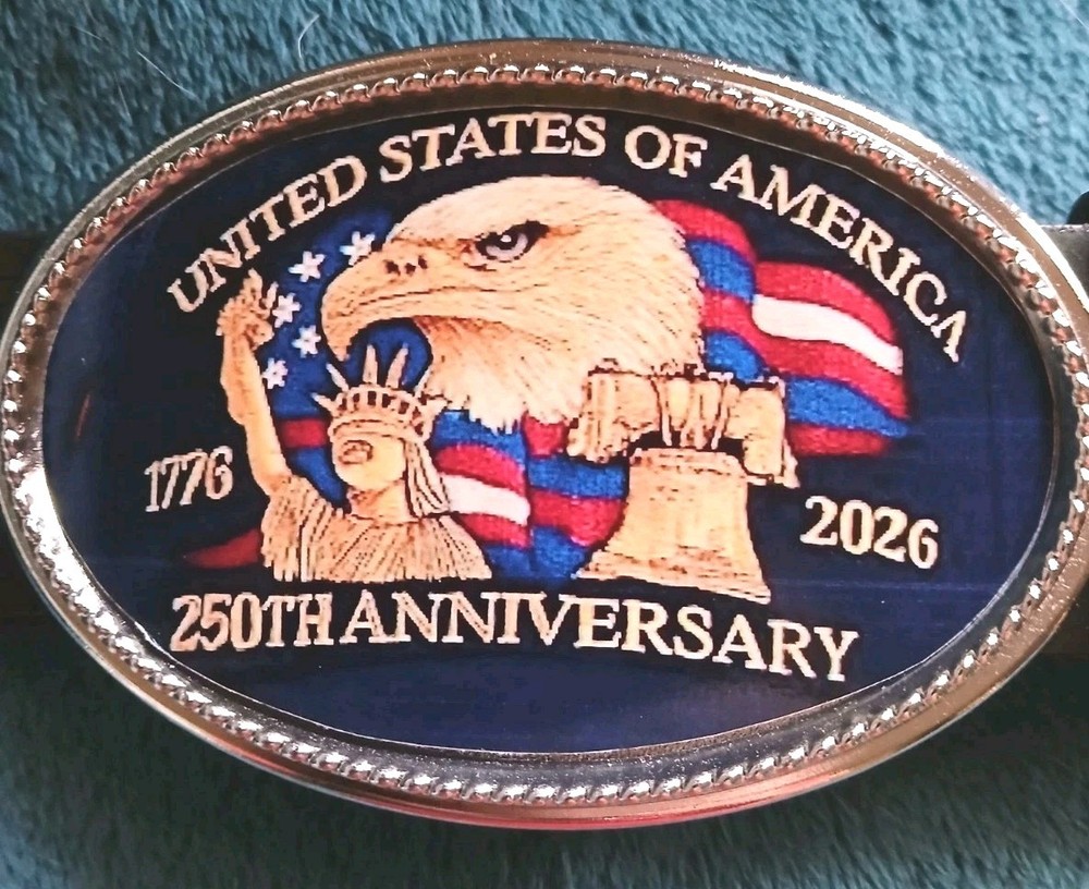 250th United States of America Anniversary Epoxy Buckle 1776-2026