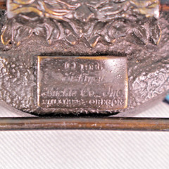 VTG 80s Derby Kansas 1986 Commemorative Belt Buckle