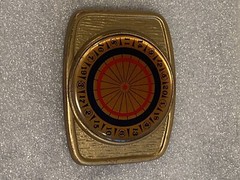 Dart Board Belt Buckle. 3&Prime; x 2-1/4&Prime; Unbranded.
