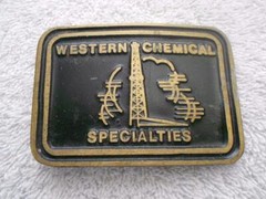 WESTERN CHEMICAL SPECIALTIES BRONZE DYNA BUCKLE OILFIELD SERVICE COMPANY USA