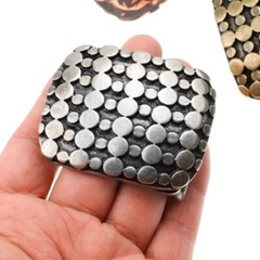 Matrimandir belt buckle, removable buckle buckle antique silver rustic