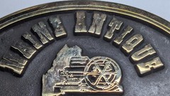 VINTAGE MAINE ANTIQUE POWER ASSN. BELT BUCKLE NORTHWEST BRASS WORKS