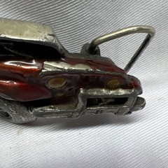 Vintage JEEP Bergamot Brass Works Men’s 3-D Folk Art Belt Buckle 1978 Painted A9