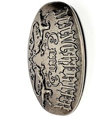 MANCHESTER LTD VTG FORGED BELT BUCKLE Lions Crest & Scroll Design 4&Prime;wide VGC!