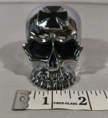 Motorcycle Knob Cover IRON CROSS/SKULL maltese cross chopper motorcycle biker