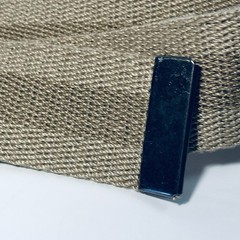 Ecko Belt Rhino Size 29 Metal Flip Buckle Tan Khaki Woven