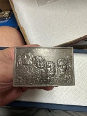Vintage 1776-1976 Lewis Buckle Co Belt Buckle