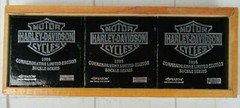 Harley-Davidson Motorcycles 1994 Commemorative Eagle Buckle Set Wood Box New