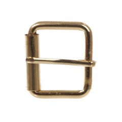 1 1/2&Prime; Nickel Plated Single Prong Simple Roller Buckle