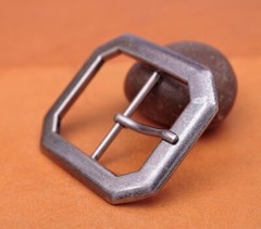 Huge Wide Heavy Duty Strong Chipped Corner Center Bar Pin Belt Buckle Inner 45mm
