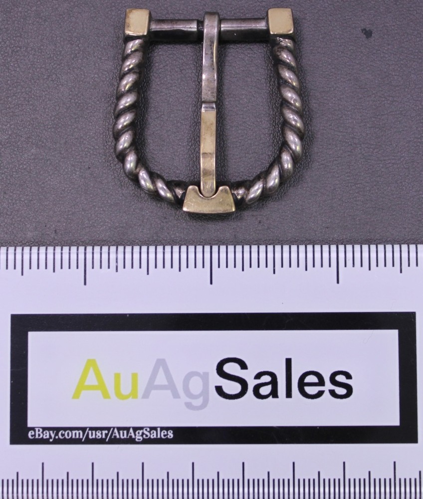 Alexander&rsquo;s Belts & Buckles 1996 Sterling Silver & 14K Gold 7/8&Prime; Belt