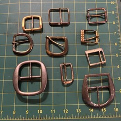 Lot 10 Brass Vintage Mens & Women&rsquo;s Belt Buckles