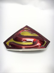 Superman Belt Buckle Mens Red Yellow Logo Shield Emblem Metal DC Comics / CPGA