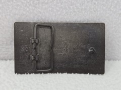 Vtg Brass Belt Buckle Winchester Repeating Arms New Haven Conn. Rifle Guns 4”