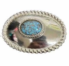 Accessocraft NYC Belt Buckle With turquoise Stone