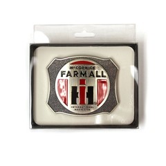 International Harvester IH McCormick Farmall Brushed Pewter Belt Buckle ZJD624