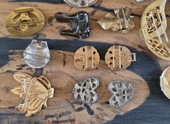Mixed Wholesale Lot Womens Buckles, Clasps Brass Metal