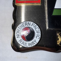 Burlington Northern NPRR Train Railroad BN Frisco Railway Vtg Belt Buckle
