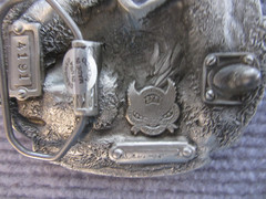 Sitting Bull Belt Buckle Pewter & Enamel Native American Horse NEW 142
