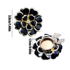 Vintage Fancy Decorative Metal Flower Shaped | Shirt Suit Button Cover For Women