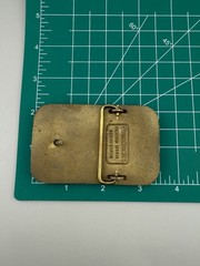 Solid Brass Mechanic Shop Belt Buckle DC Parts Garage Auto Underbody