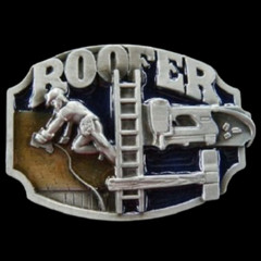 Roofer Belt Buckle Construction Worker Tool Equipment Profession Buckles