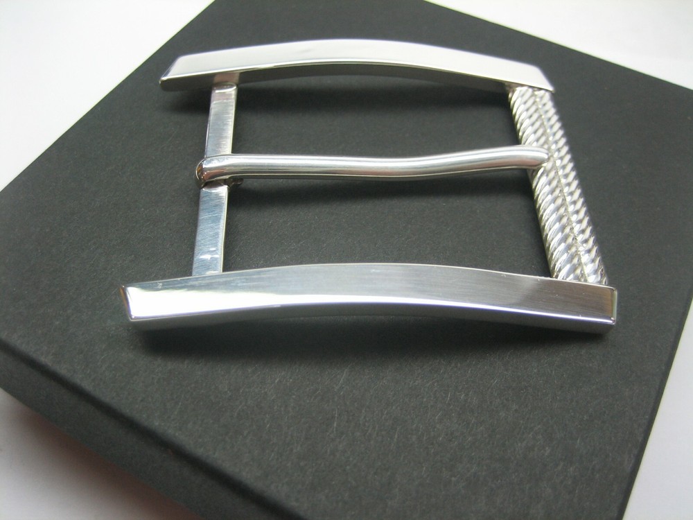 STERLING SILVER 925 BUCKLE AVAILABLE FOR 1&Prime; 1-1/8&Prime; 1-1/4&Prime; 1-3/8&Prime; 1-1/2&Prime; BELTS