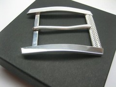 STERLING SILVER 925 BUCKLE AVAILABLE FOR 1&Prime; 1-1/8&Prime; 1-1/4&Prime; 1-3/8&Prime; 1-1/2&Prime; BELTS