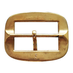 Vintage Gold-Tone Belt Buckle 40mm Pin Rectangle Shape School Uniform Hardware