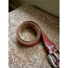 Polo Ralph Lauren Men&rsquo;s Brown Genuine Leather Belt Size 40 Solid Brass Buckle
