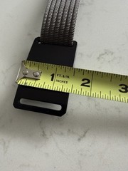 Grip6 Black Buckle w/ Gray 1” Wide Tactical Nylon Belt – 38&Prime; Long